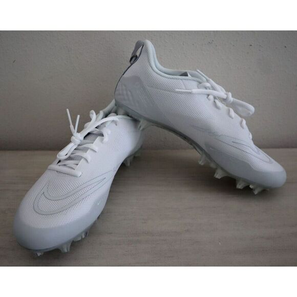 Nike CW4439-110 Men Sz 10.5 White Alpha Huarache 8 Pro Lax Lacrosse Cleats - Picture 1 of 8